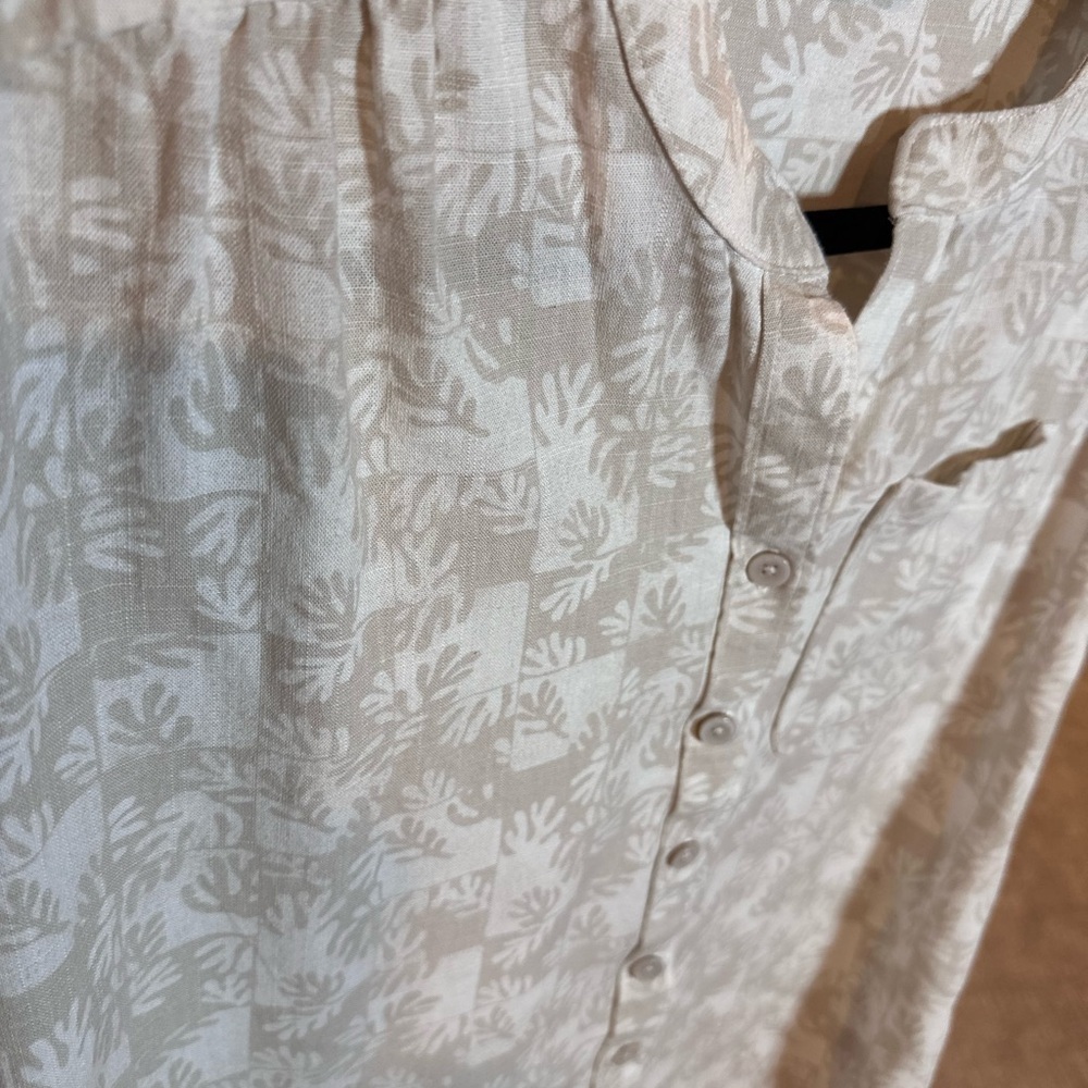 Far West Floral Button-Up Blouse | Linen blend | Size XS - Picture 3 of 9